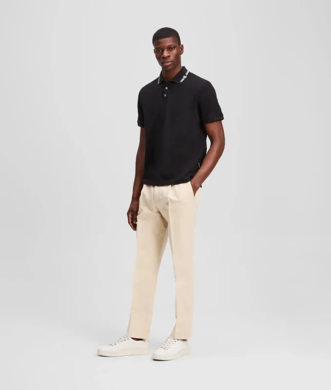 POLOSHIRT MIT KONTRASTREISEN
