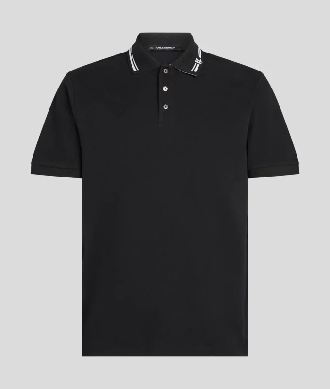 POLOSHIRT MIT KONTRASTREISEN