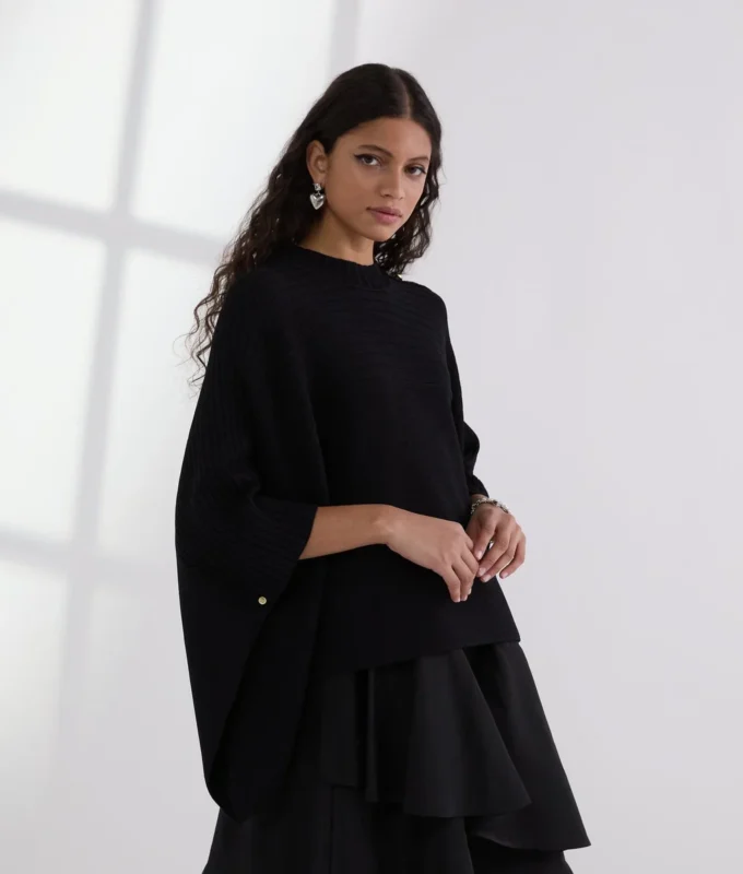 PONCHO AUS RIPPSTRICK PONCHO AUS RIPPSTRICK