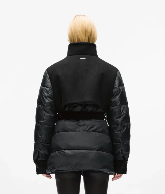 Pufferjacke aus Wollmischung