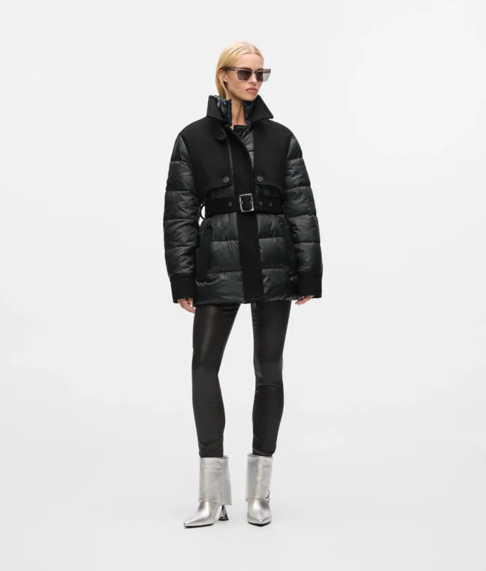 Pufferjacke aus Wollmischung