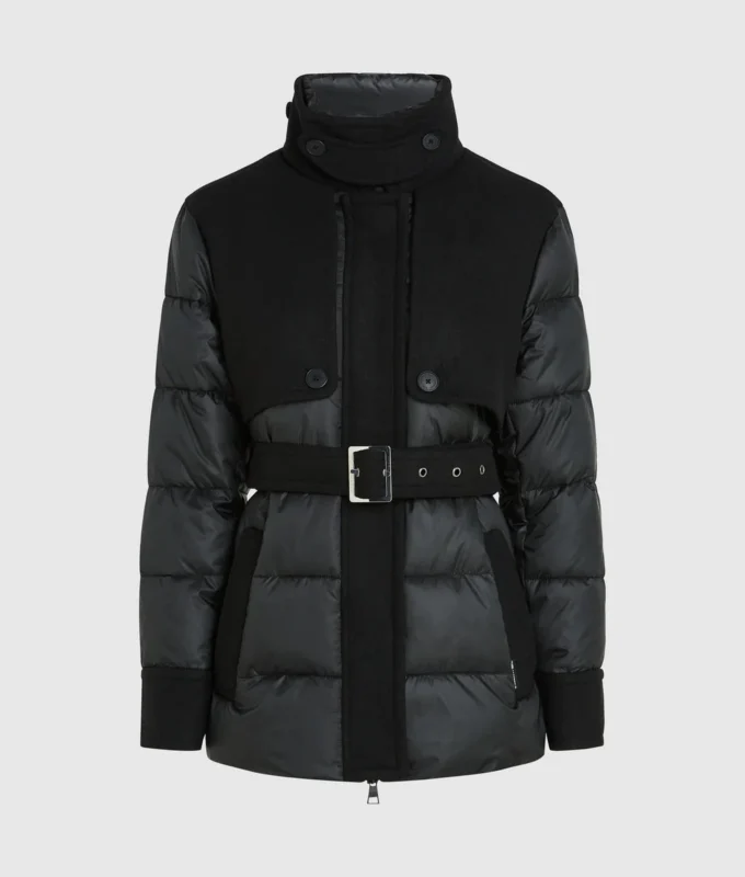 Pufferjacke aus Wollmischung