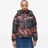 Pufferjacke mit Allover-Print