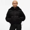 Pufferjacke mit Allover-Print