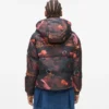 Pufferjacke mit Allover-Print