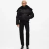 Pufferjacke mit Allover-Print