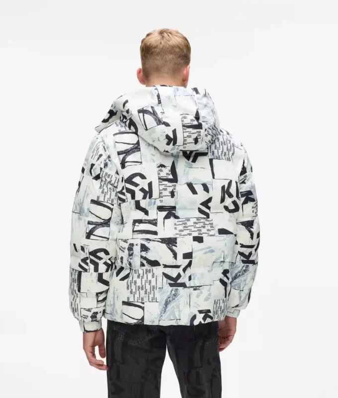 Pufferjacke mit durchgehendem Monogramm