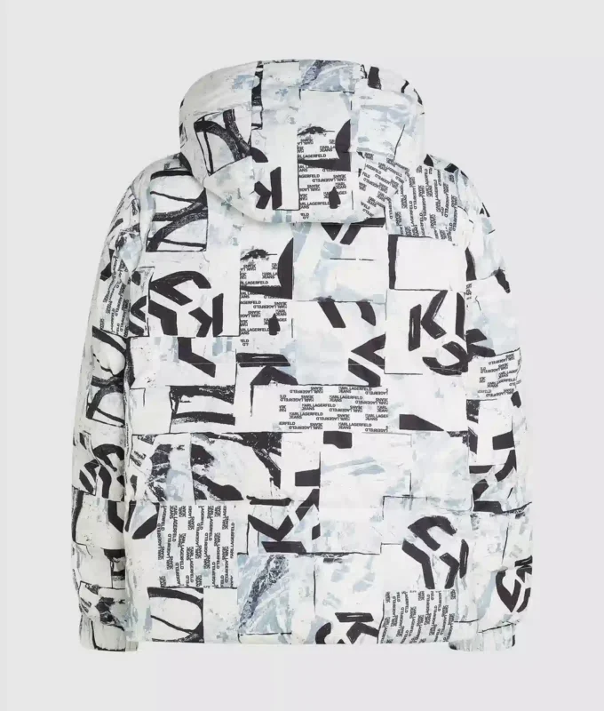 Pufferjacke mit durchgehendem Monogramm