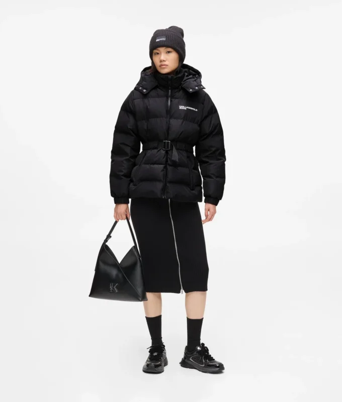 PUFFERJACKE MIT GÜRTEL