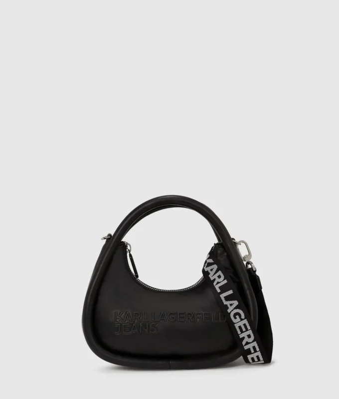 Puffige Handtasche mit Henkel