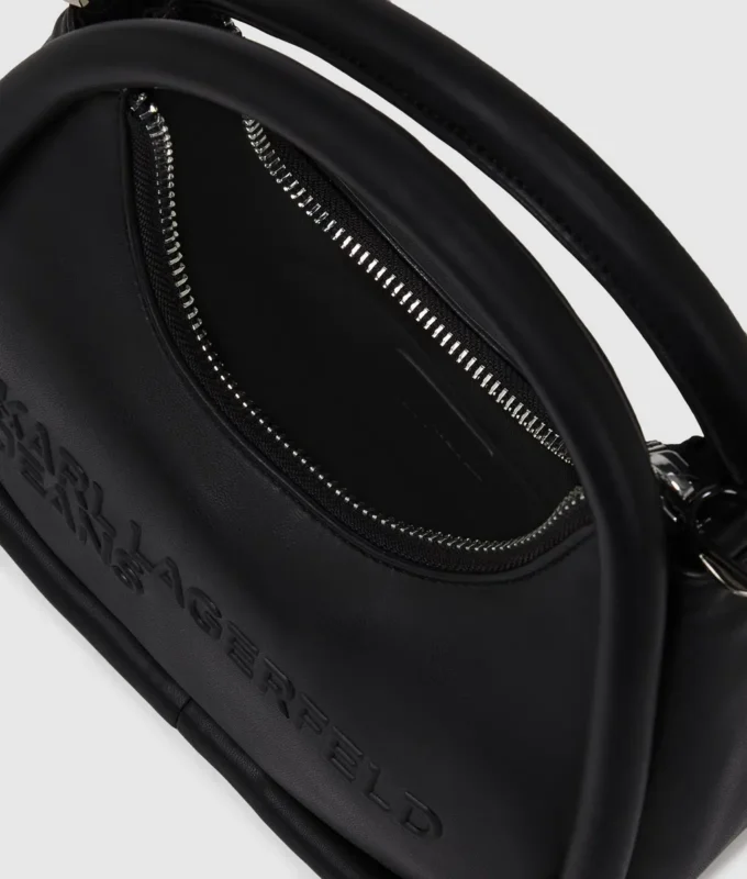 Puffige Handtasche mit Henkel