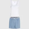 Pyjama-Set aus Tanktop und Shorts