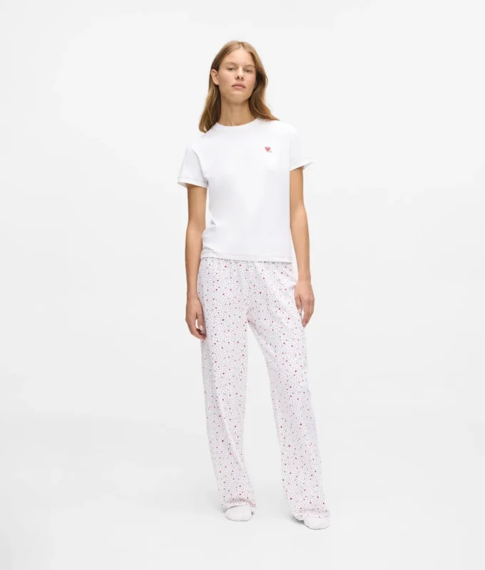 Pyjama-Set mit Herzprint