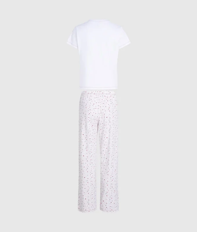 Pyjama-Set mit Herzprint