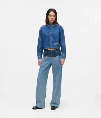 Relaxed-Fit-Jeans mit Farbblock