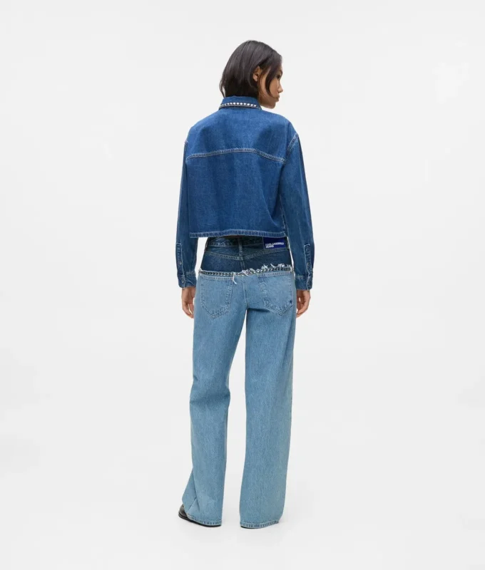 Relaxed-Fit-Jeans mit Farbblock
