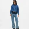 Relaxed-Fit-Jeans mit Farbblock