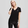 RHINESTONE IKON CHOUPETTE T-SHIRT MIT V-AUSSCHNITT