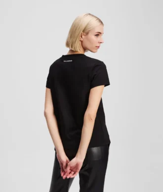RHINESTONE IKON CHOUPETTE T-SHIRT MIT V-AUSSCHNITT