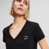 RHINESTONE IKON CHOUPETTE T-SHIRT MIT V-AUSSCHNITT