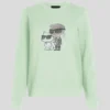 RHINESTONE IKON KARL & CHOUPETTE SWEATSHIRT RHINESTONE IKON KARL & CHOUPETTE SWEATSHIRT