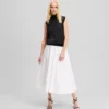 ÄRMELLOSES SATIN-TOP ÄRMELLOSES SATIN-TOP