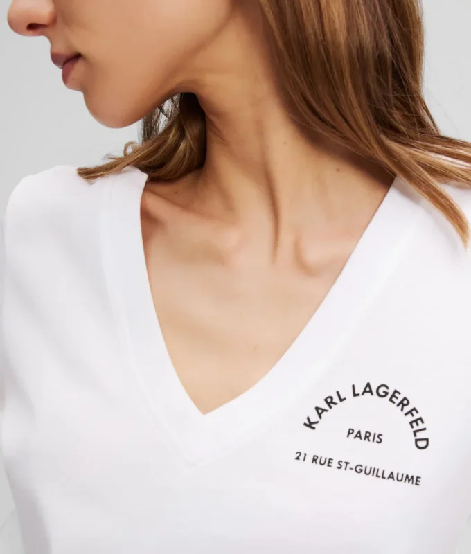 RUE ST-GUILLAUME T-SHIRT MIT V-AUSSCHNITT