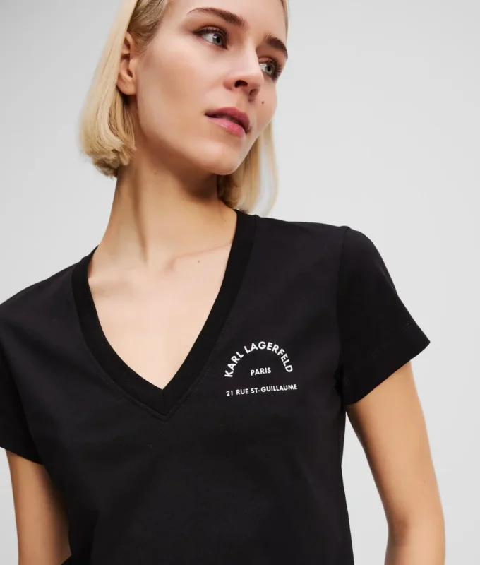 RUE ST-GUILLAUME T-SHIRT MIT V-AUSSCHNITT