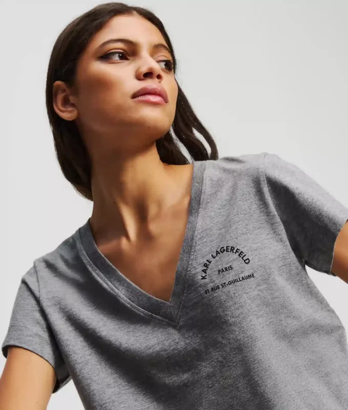 RUE ST-GUILLAUME T-SHIRT MIT V-AUSSCHNITT