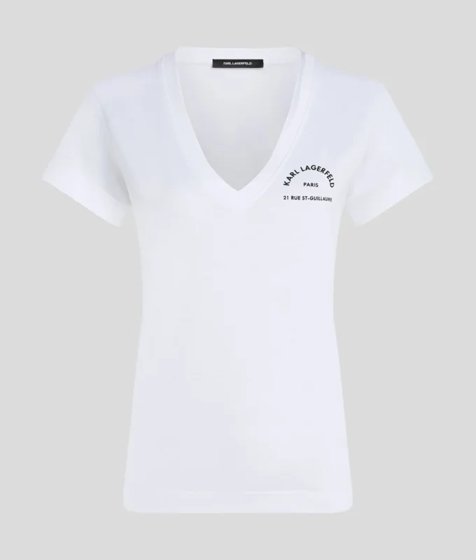 RUE ST-GUILLAUME T-SHIRT MIT V-AUSSCHNITT