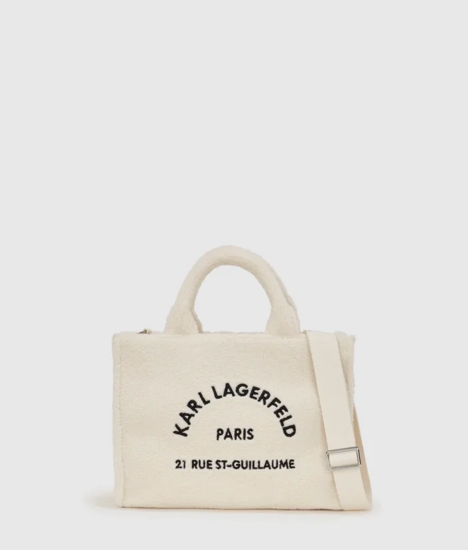 Rue St-Guillaume Tote Bag aus Kunstfell