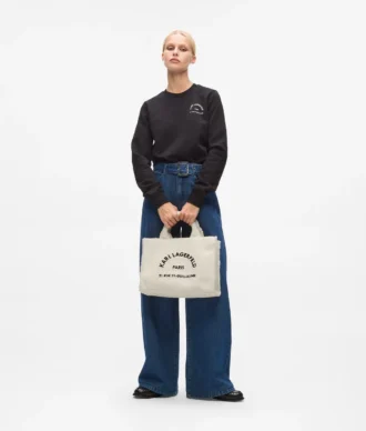 Rue St-Guillaume Tote Bag aus Kunstfell