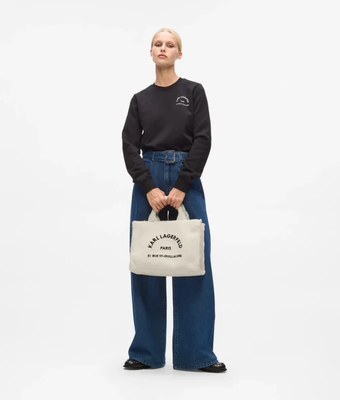 Rue St-Guillaume Tote Bag aus Kunstfell