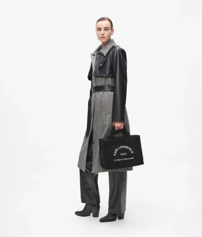 Rue St-Guillaume Tote Bag aus Kunstfell