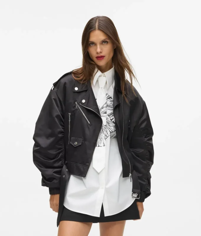 Satin-Bomberjacke Satin-Bomberjacke