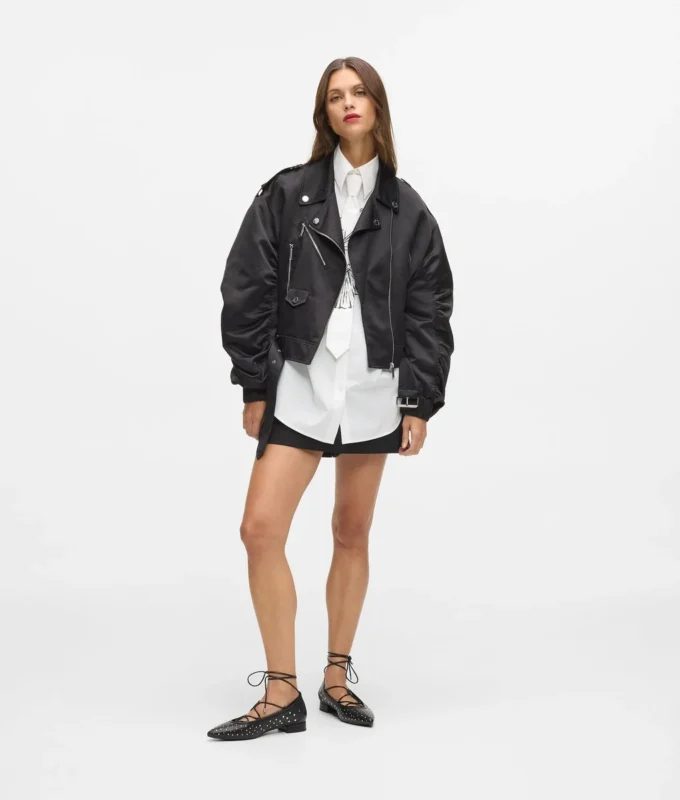 Satin-Bomberjacke Satin-Bomberjacke