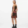 Satin-Kleid mit Allover-Print