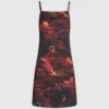 Satin-Kleid mit Allover-Print