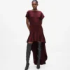 Satin-Kleid mit offenem Rücken Satin-Kleid mit offenem Rücken