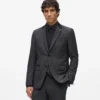 Satin-Kragen-Blazer