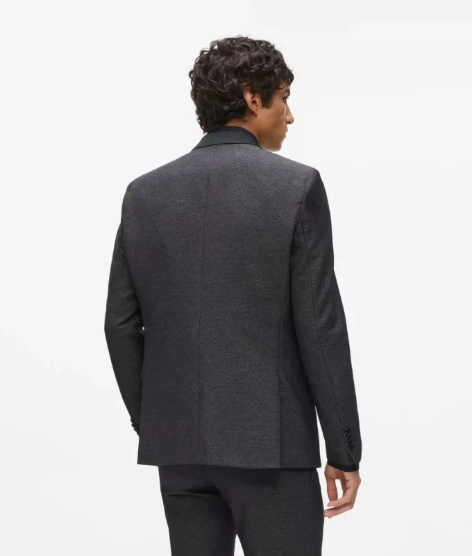 Satin-Kragen-Blazer