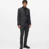 Satin-Kragen-Blazer