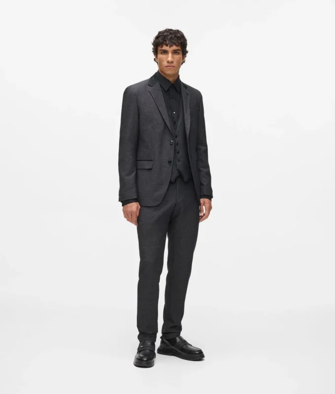 Satin-Kragen-Blazer