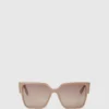 Schlanke geometrische Sonnenbrille Schlanke geometrische Sonnenbrille