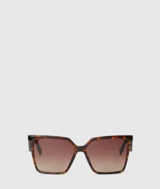 Schlanke geometrische Sonnenbrille