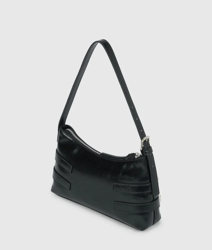 Schultertasche mit Schnallen Schultertasche mit Schnallen