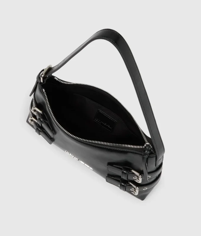 Schultertasche mit Schnallen Schultertasche mit Schnallen