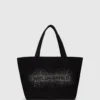 Shopper mit Strass-Logo Shopper mit Strass-Logo
