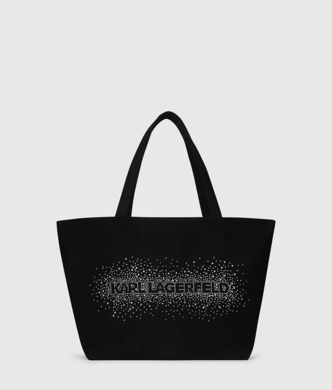 Shopper mit Strass-Logo Shopper mit Strass-Logo