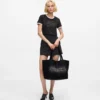 Shopper mit Strass-Logo Shopper mit Strass-Logo